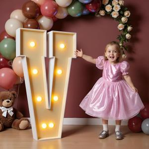 imprsv 3FT Block Marquee Letters, Light Up Letters for Birthday, Baby Shower, Wedding & Engagement Parties