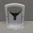 Bagel Slicer, Perfect for Bagels, Safe Grip, Safety Shield, Bagel Cutter Stainless Steel, Universal Slicer (White)