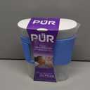 PUR Slim Water Filter Pitcher, 8-Cup Capacity, Compact Design for Dorms & Mini Fridges, Dishwasher Safe, Fast Filtration, Includes 1 Filter, Cleaner Great-Tasting Drinking Water, Blue