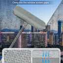 IMHO Cleaning Brush for Window Screen, Screen Cleaner Tool, 2 in 1 Mesh Screen Cleaning Brush, Small Brush for Patio, Door, Porch Screens, White &Grey Brush Cleaners for Screen