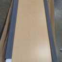 Factory Direct Partners FDP 30" x 72" Rectangle Thermofused Classroom Activity Table with Mobile Super Legs with Casters and Glides, Adjustable Height 19"-30" - Maple/Black, 12070-MPBK