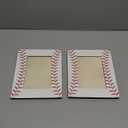 Denylo pro 2 Pcs Baseball Picture Frame 4x6 Inch Baseball Tabletop Picture Frame Sports Theme Photo Frame Wood Frame Gifts for Fathers Day Team Player Women Men Athletes