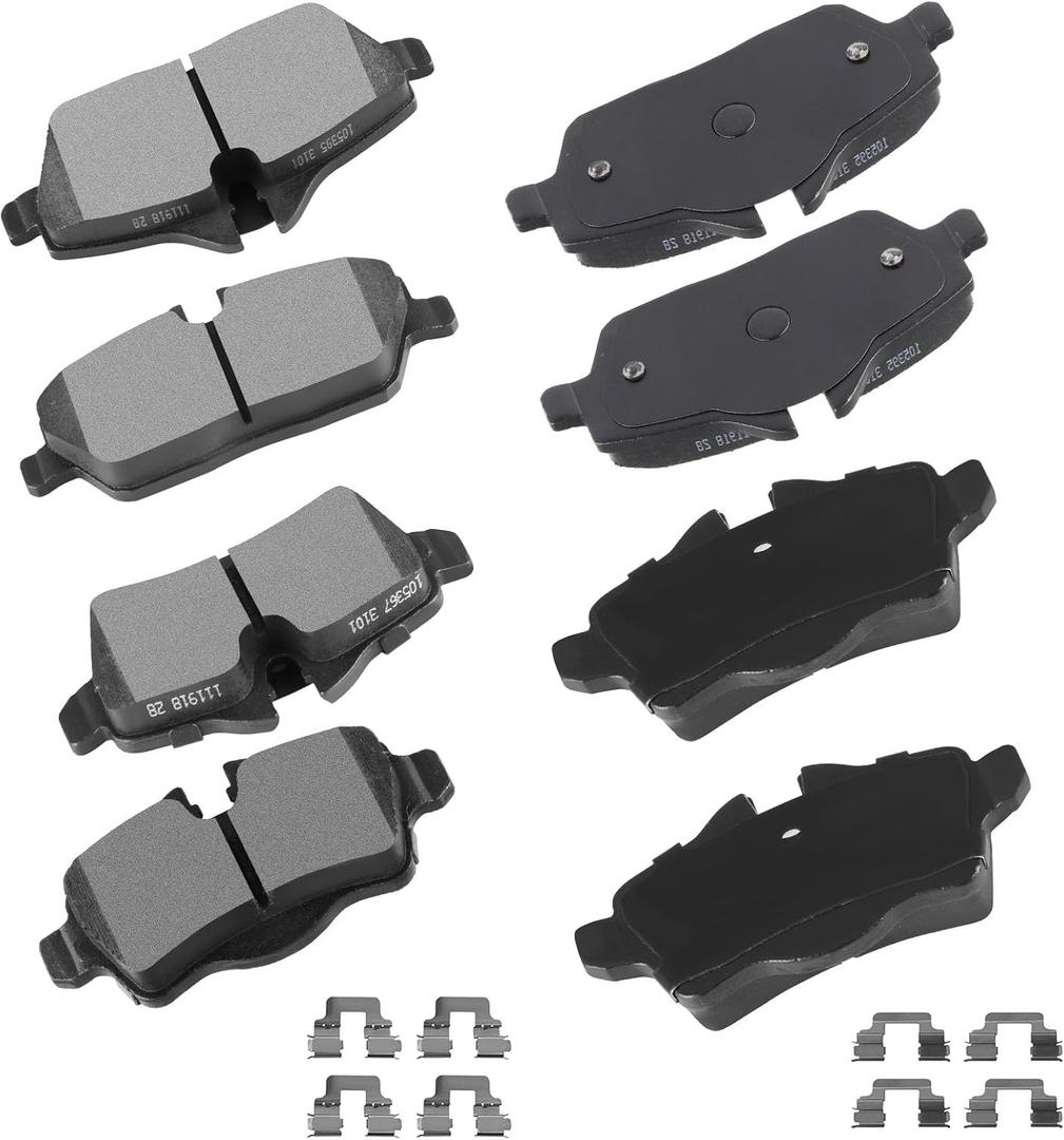 cciyu D1308 D1309 Front Rear Ceramic Brake Pads Kits 8pcs fit For 2007-2016 For Mini Cooper