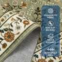 GarveeHome Floral 9x12 Area Rugs for Living Room Bedroom, Soft Washable Rugs
