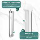 OneNine 3-in-1 Multifunctional Rotary Paring Knife, 360  Rotation Peeler, Stainless Steel Peeler Julienne Cutter Slicer, Household Kitchen Peeling Knife Suitable for Most Fruits and Vegetables.