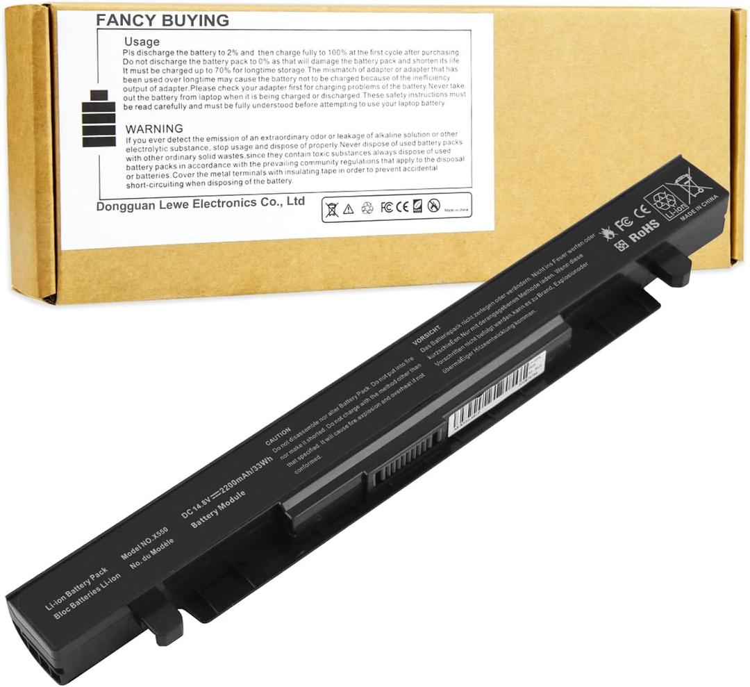 Fancy Buying X550 A41-X550A Laptop Battery for ASUS A41-X550 A450 P550 F550 K550 A550 F552 K450 P450 P550 R409 R510 X452 R510 X450 X550V A450C X550C X550A X550B X550D Y481C Y581C