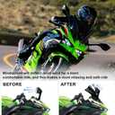 Windshield for NINJA500 SE 2024 2025 2026, PSLER Windscreen Double Bubble Wind Deflector Protector Fairing for NINJA500 SE Ninja 500 2024 2025 2026 (Black)