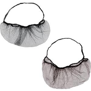 100pcs Beard Nets Disposable Nylon Protective Beard Covers with Single Loop for Men Food Service Safe Clean Work Environment (Black)