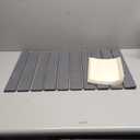 Large Stone Dish Drying Mat for Kitchen Counter, Eco-friendly, Instant Drying Pad,Diatomaceous Earth Water Absorbing Mat, Foldable and Super Absorbent Dish Drying Stone Mat, 24"16", Dark Gray (23.2" x 15.4")