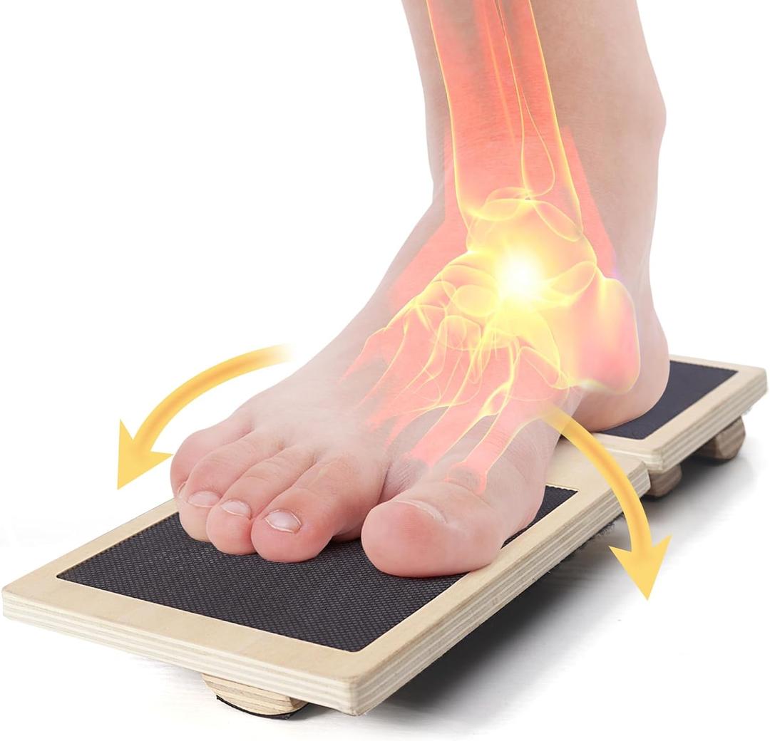 Ankle Balance Board  Stability Trainer for Rehabilitation, Basketball, Running, Yoga & Injury Recovery  Home Gym Equipment (Includes Workout Guide)