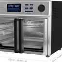 Kalorik MAXX Complete Air Fryer Oven Digital Controls 26-Quart Capacity 10-in-1 Countertop Cooker with 21 Presets, 15 Deluxe Accessories & 60-Recipe Hardcover Cookbook, 1700-Watts, Stainless Steel