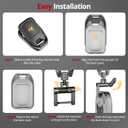 For Chevy GMC Key Fob Cover with Keychain.Compatible with 2023 2022 2021 2020 2019 GMC Sierra, Chevy Silverado 1500 2500HD 3500HD,No Screws Required for Installation. (Frosted Matte Gray-5 Buttons)