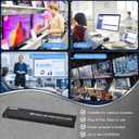 HDMI Splitter 1 in 12 Out, 4K@30Hz Powered Video Split Duplicator/Distributor Duplicate/Mirror Screen, 3D 4K for Watching Sports Matches, Exhibitions, TV Stores