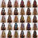 Mimorou 30 Pcs Silky Satin Hair Bows for Girls Women Bulk Ribbon Bow Bowknot Hair Clips with Long Tail Tassel for Women Girls Ponytail Holder Accessories