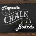 Loddie Doddie Magnetic Chalkboard Sign - 20 x 30 in Rustic Wood Frame - Easy-Erase Surface & Chalkboard Calendar for Wall - Magnet Board for Wall