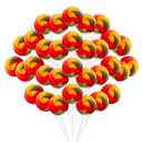 32 Pack Rainbow Candy Lollipops Without Dyes and Artificial Colors, Individually Wrapped Lollipops Sucker Bulk, Swirl Lollipop Candies, Candy Buffet, Gluten Free, Easter Snacks, BB 1/31/2027