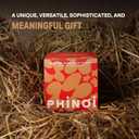 3 x [Valentine Gift] Ceramic Vietnamese Phin Filter by PHINOI - Pour Over Coffee Dripper 1-3 Cup Coffee Maker with Flower Design Reusable Coffee Filter for Manual Brewing, Travel Friendly (Red)