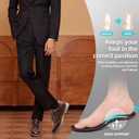 Men's Orthopedic Business Dress Walking Shoes - Comfortable Arch Support Plantar Fasciitis Leather Wingtip Formal Oxford - Flat Feet Casual Cap Toe Tuxedo Patent Sneakers for Foot Heel Pain Relief (8, W2-dark Brown)