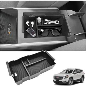 GZSH Center Console Organizer Compatible with 2025 2026 GMC Terrain (Elevation/AT4/Denali) |Easy to Install| |Add Extra Space| Armrest Storage Box Middle Console Tray GMC Terrain Interior Accessories