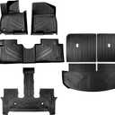 Tesson Floor Mats Trunk Mats Backrest Mats for 2026 Hyundai Palisade Hybrid 7 Seat, All Weather Protection Accessories Custom Full Set Liner Include 1st 2nd 3rd Row TPE Winter Slush Car Mat