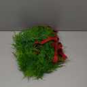 XunYee 8 Pack Small Christmas Wreath for Cabinet Home Kitchen Whimsical Decor with Velvet Bow 11" Persian Grass Lime Green Green Fern Mini Wreaths for Xmas Home Candle Window Chair Fence Decor