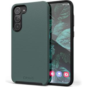 Crave for Samsung Galaxy S23 Plus Case, Shockproof Protection Dual Layer Case for Samsung Galaxy S23 Plus (6.6 inch) - Forest Green