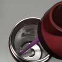 Owala FreeSip Insulated Stainless Steel Water Bottle with Straw, BPA-Free Sports Water Bottle, Great for Travel, 32 Oz, Black Cherry