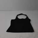 Trendy Queen Halter Tops for Women 2025 Summer Going Out Tops Backless Crop Sleeveless Workout Shirts Cute Y2k Clothes, Small