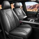 for Dodge Ram Seat Covers 2012-2025 2026 1500 2500 3500 Truck
Faux Leather Seat Covers Custom Fit Classic Bighorn Longhorn Laramie Tradesman Quad Crew Cab with Curved Bench,Black 5 Seats
