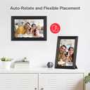 Frameo 10.1 Inch WiFi Digital Picture Frame, Smart Cloud Electronic Photo Frame with HD IPS Touch Screen Slideshow 32GB Memory Auto-Rotate Wall Mount, Share Photos/Videos from Phone - Gifts for Mom