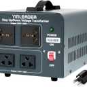 Yinleader Voltage Converter Transformer 3000w Step Up/Down Power Converter 110-120V to 220-240V/220-240V to 110-120V, with 2 US & 2 Universal Outlets, Circuit Breaker Protection (Grey)