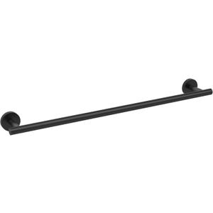 Matte Black Towel Bar, 24 Inch Towel Rack for Bathroom Wall-Mounted, SUS304 Stainless Steel, Total Length 26 Inch
