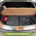 Cargo Liner for 2027 Kia Telluride Hybrid (7 & 8 Passenger), Custom Fit TPE Trunk Mat with Lower Storage Mat, All Weather Waterproof Cargo Tray, 3D Laser Measured, Accessories, Black