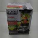 BLACK+DECKER PowerCrush Multi-Function Blender with 6-Cup Glass Jar, 4 Speed Settings, Silver