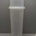 Rubbermaid Wrap N' Craft Plastic Wrapping Paper Organizer Storage Container with Top Ornament Storage Compartment for 20 Standard 30 Inch Rolls, Clear