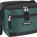 6 Can Cooler Bags Insulated Soft Cooler Lunch Bag for Men, Waterproof Leak Proof Cooler Bags Insulated (Black on Green)