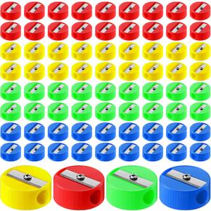 Kisston 2000 Pack Pencil Sharpeners Bulk Sharpener Round Handheld Sharpener Small Portable Colored Manual Pencil Assorted Colored Pencil Sharpener for Kids Adults Office School Supplies