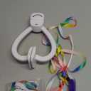 Interactive Cat Toys for Indoor Cats, Automatic Hanging Door Feather Toy Mouse & Ribbon Wand Teaser,USB-Rechargeable Self Play Chase Exercise Feather Toys for Bored Indoor Adult & Kitten Cats (White)