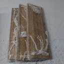 Mkono Macrame Hanging Shelves Boho Wall Decor Set of 3 Rustic Wood Floating Storage Shelf for Bedroom Bathroom Living Room Nursery Dorm Room, Display Shelving for Hanging Plants Photos (White)