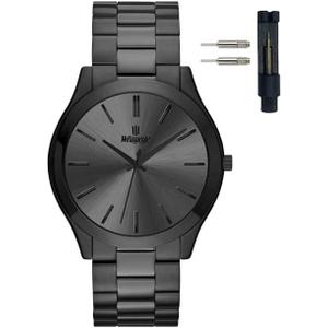 Mens Watches Classical Stainless Steel Fashion Minimalist Business Men's Wrist Watches Luxury Quartz Waterproof Watches Bussiness Watches for Men,Gifts for Men