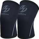 Elbow Sleeves (Pair),Support for Weightlifting,Powerlifting,Squat,Basketball and Tennis,5mm Neoprene Compression Brace for Both Women and Men (Large, Black New)
