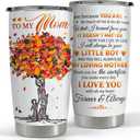 SANDJEST Mom Tumbler Christmas Gifts for from Son - To My 20oz Stainless Steel Double-walled Vacuum Insulated Coffee Travel Mug Awesome Mother's Day, Birthday Tumblers Idea Moms