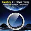 3 x Ferilinso Camera Lens Protector for Samsung Galaxy S26 Ultra, Metal Aluminum Alloy, Unbreakable Protection, Phone Case Friendly, Camera Cover Film Accessories Screen Protector Tempered Glass, Silvery