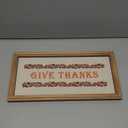 Holiday Home 7.9in Wood Wall Sign Give Thanks