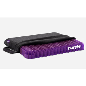 Purple Royal Seat Cushion, Portable 2 Inch Gel Seat Cushion, GelFlex Grid Handles for Car, Office Chair, Stadium - Pressure-Reducing for Hard Seats, Temperature-Neutral, No-Slip - Made in USA (Royal)