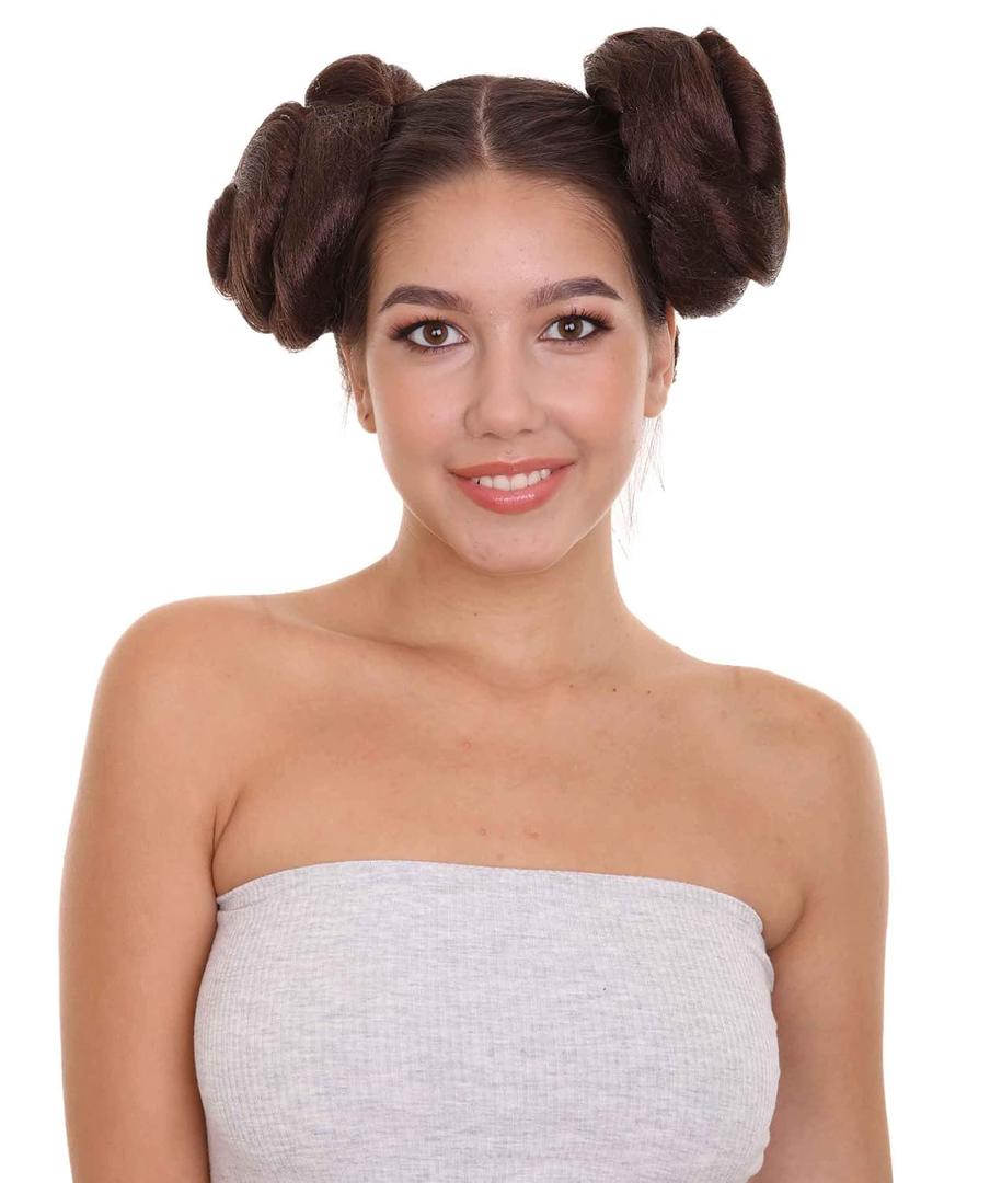 Women's Outerstellar Space Buns with Easy Hair Tie Extensions, Perfect for Halloween and Streaming Costumes