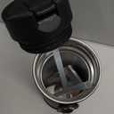 Elemental Iconic Kids Water Bottle for School - 100% Leak-Proof Insulated Water Bottles with Straw Lid & Pop-It Handle for Boys & Girls - Triple-Wall Insulated & BPA-Free, 14oz  Black