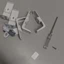 RYB HOME Ceiling Curtain Track Retractable Slider Curtain Track System Heavy Duty Easy Install for Living Room Divider Hospital Bedroom Sliding Glass Door, Matte White, 5.8-7.6 FT, 1 Set