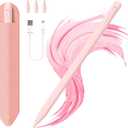 Stylus Pen for iPad11&10thGen,14Mins Faster Charge, with Pencil Holder,Palm Rejection, Tilt Sensitivity, for iPad Air11&13-inch(M3/M2), iPad Pro 11&13-inch (M4),iPad 6-11th,iPad Pro 11/12.9 inch (Pink)