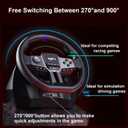 PXN - V9 Gen2 Racing Wheel - 270&900 Car Sim Steering Wheel, 3 Pedals, H Shifter, APP Support, Vibration Feedback - Gaming Steering Wheel for PC, PS4, Xbox One, Xbox Series X/S